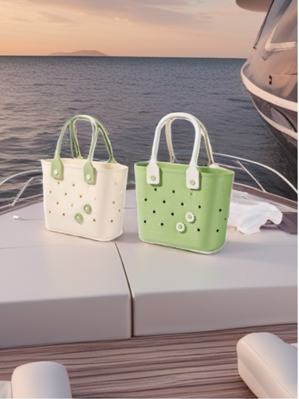 Portable Sturdy Beach Storage Bag. Available in two colors